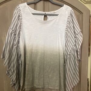 Elegant brown Striped Women's Top